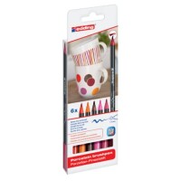 Edding 4200-6999 Pinselstift Porzellan 1-4mm warm colours...