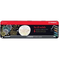 Stabilo 6806/8-32 Faserschreiber metallic sortiert / 6St.