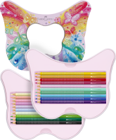 Faber-Castell 201971 Geschenkset Sparkle Buntstift Schmetter