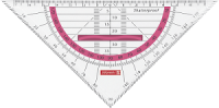 Brunnen 10-4975925 Geodreieck 16cm Colour Code mit Griff...