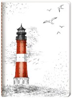 Hartung 58741 Notizheft A5 Leuchtturm liniert 52Seiten