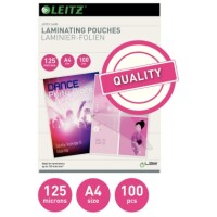 Leitz 33808 Laminierfolien A4 125mic gl&auml;nzend /...