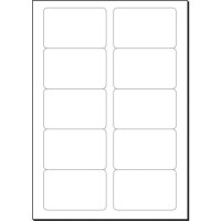 Sigel LP798 Visitenkarten A4 85x55mm hochweiß runde Ec