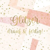 Hartung 55328 Magnet 7x7cm "Glitzer drauf...