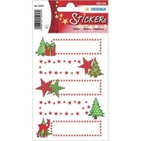 Herma 15257 Weihnachtsetiketten "Sterne +...