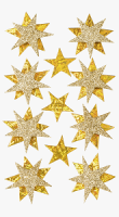 Heyda 203780704 Weihnachtssticker "Sterne"