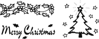 Heyda 20-4888481 Stempel Set Weihnachten /3Stück 2