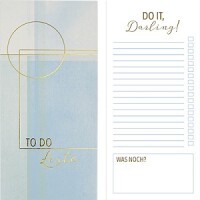 Hartung 54900 Notizblock  To-Do-Liste Blau Aquarell /...