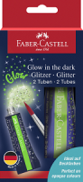 Faber-Castell 125092 Glitzer Glow in the dark / 2Tuben