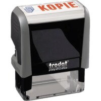 Trodat 43227 Printy 4912 Textstempel KOPIE blau/rot