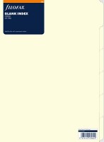 Filofax 291683 Register A4 blanco 6teilig cream