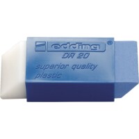 Edding 4-DR20 Radierer DR20 Kunststoff transparent/blau