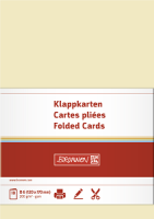 Brunnen 10-5125511 Doppelkarten B6 chamois /10St. / Pack.