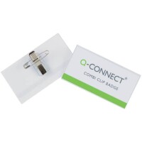 Q-Connect KFO1567 Namensschild 54x90mm Kombiklemme / 50St.