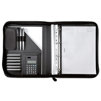 Alassio 30040 Schreibmappe Riccione Lederimitat schwarz 2