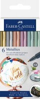 Faber-Castell 160706 Faserschreiber Metallics sortiert /...