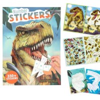 Depesche 13243_A Dino World Number Stickers /16Seiten