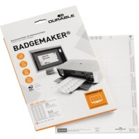 Durable 145102 Namensschilder Badgemaker 60x30mm...