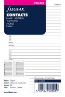 Filofax 210201 Pocket Adresseinlage wei&szlig; /20Blatt