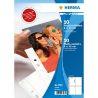 Herma 7585 Fotophan 10x15cm hoch wei&szlig; / 10Bl./Pack