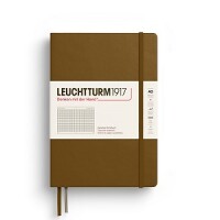 Leuchtturm 372199 Notizbuch A5 Hardcover kariert spice brown