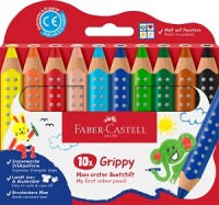 Faber-Castell 110624 Buntstift Grippy / 10Farben