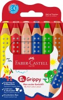 Faber-Castell 110630 Buntstift Grippy / 6Farben