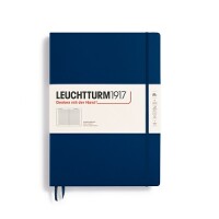 Leuchtturm1917 359867 Notizbuch A4+ Hardcover liniert navy