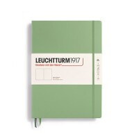 Leuchtturm1917 370259 Notizbuch A4+ Hardcover blanko sage