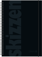 Brunnen 10-4749490 Skizzenbuch A4 schwarz / 48Blatt