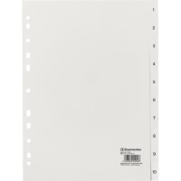 Soennecken 2115 Zahlenregister 1-10 PP A4 wei&szlig;
