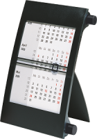 Rido 70-38000906 3-Monats-Tischkalender schwarz 2026