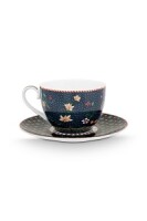 Pip Studio 51.004.195 Tasse mit Unterteller Berry Blues blue