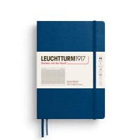 Leuchtturm 373992 Notizbuch A5 Hardcover kariert indigo