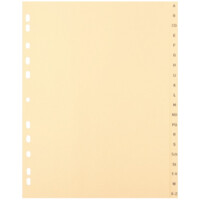 Neutralware 1116 Register A-Z A4 20teilig chamois
