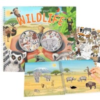 Depesche 13601_A Stickerbuch Create your wildlife / 16Seiten