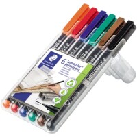 Staedtler 318WP Folienstift Lumocolor F permanent Pack 2