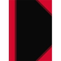 Bantex 100302814 Chinakladde A4 liniert schwarz/rot /...