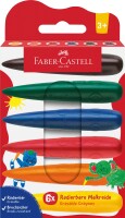 Faber-Castell 120409 Malkreide Birne radierbar /6Farben