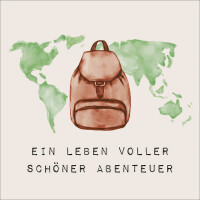 Hartung 65512 Magnet 7x7cm "Ein Leben voller...