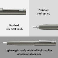Lamy 1241598 Füllhalter aion graphite (Modell 077) - M 