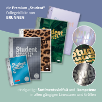 Brunnen 1067927521 Collegeblock A4 liniert Fast Wheels mehrf