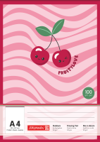 Brunnen 104-7408522 Malblock A4 Fruity Love rosa/rot 75Blatt