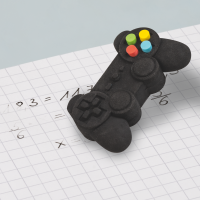 Brunnen 1027428 Radiergummi „Gamepad“ 3D 2