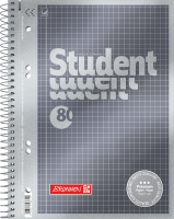 Brunnen 1067152 Collegeblock A5 kariert Premium anthazit...