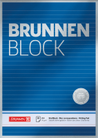 Brunnen 1052827 Briefblock A4 Premium liniert Lin. 21 /...