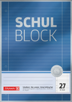 Brunnen 10-52627 Schulblock A4 Premium Lineatur 27 / 50Blatt