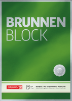 Brunnen 1052826 Briefblock A4 Premium blanco Lin. 20 /...
