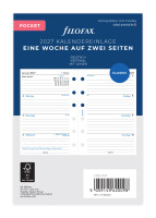 Filofax 27-68240 Kalendereinlage Pocket 1Woche/2Seiten 2027