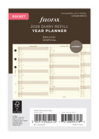 Filofax 28-68208 Pocket Jahresplaner Luxury cotton cream...